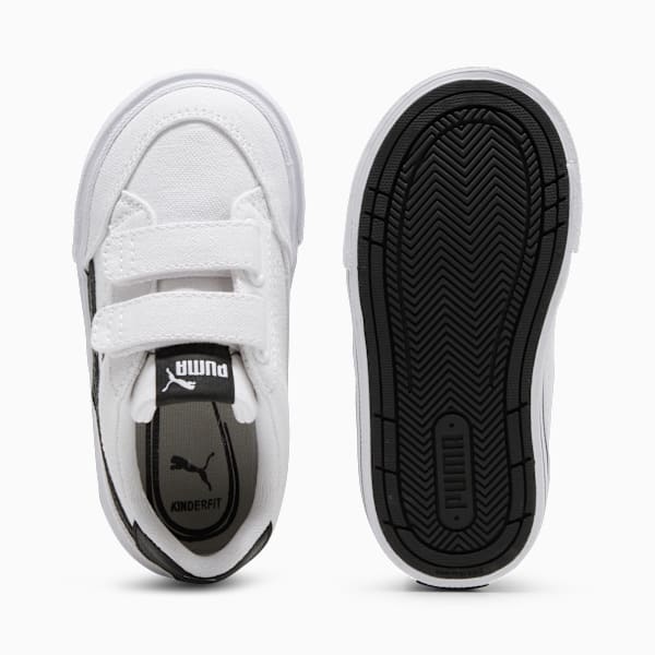 Tenis Court Classic Vulc Formstrip para bebés, PUMA White-PUMA Black, extralarge
