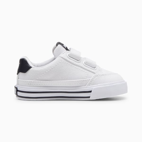 Tenis Court Classic Vulc Formstrip para bebés, PUMA White-PUMA Black, extralarge