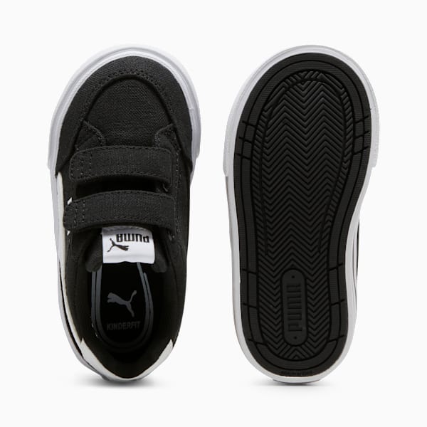 Tenis Court Classic Vulc Formstrip para bebés, PUMA Black-PUMA White, extralarge