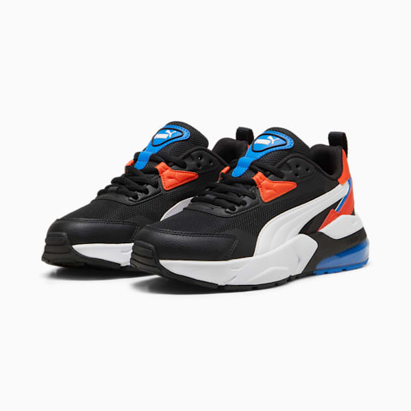 Chaussures Vis2k Enfant et Adolescent, PUMA Black-PUMA White-Redmazing, extralarge