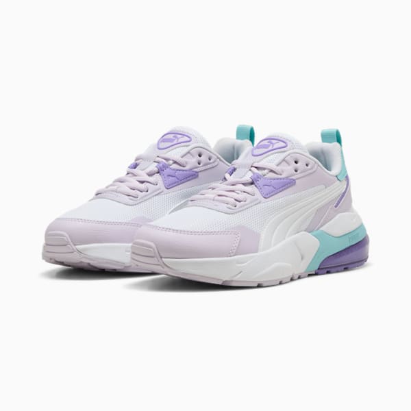Chaussures Vis2k Enfant et Adolescent, PUMA White-PUMA White-Lilac Frost, extralarge