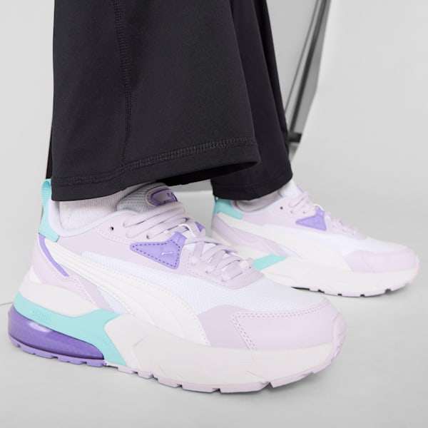 Chaussures Vis2k Enfant et Adolescent, PUMA White-PUMA White-Lilac Frost, extralarge