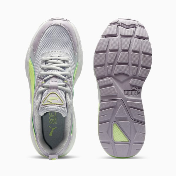 Tenis juvenil VIS2K, Silver Mist-Fizzy Light-Lilac Crush-PUMA White, extralarge