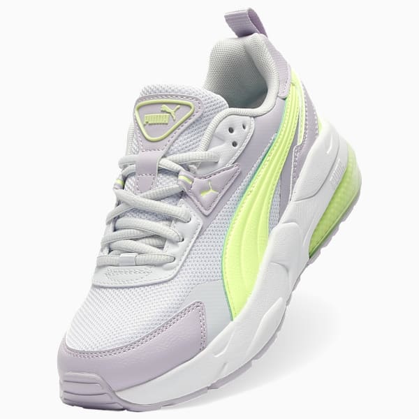 Tenis juvenil VIS2K, Silver Mist-Fizzy Light-Lilac Crush-PUMA White, extralarge