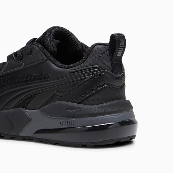 Tenis para infantes Vis2k, PUMA Black-PUMA Black, extralarge