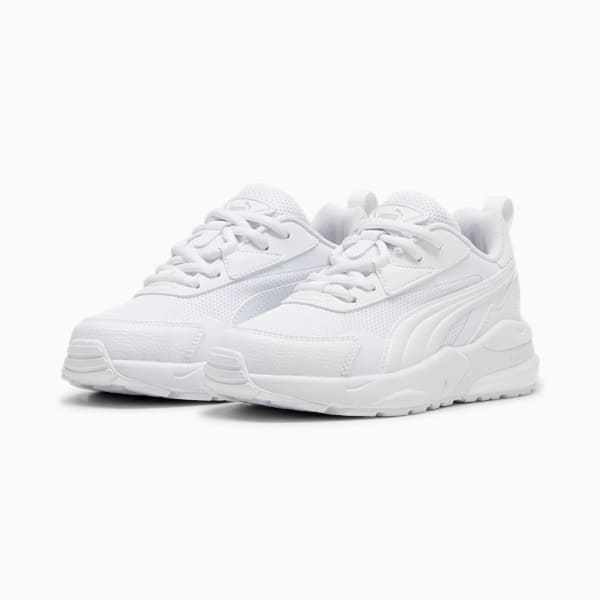 Vis2k Little Kids' Sneakers, PUMA White-PUMA White, extralarge