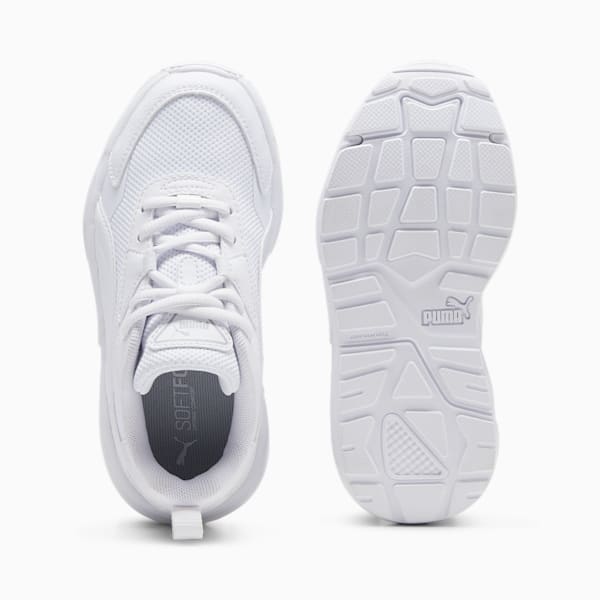 Kids white puma trainers best sale