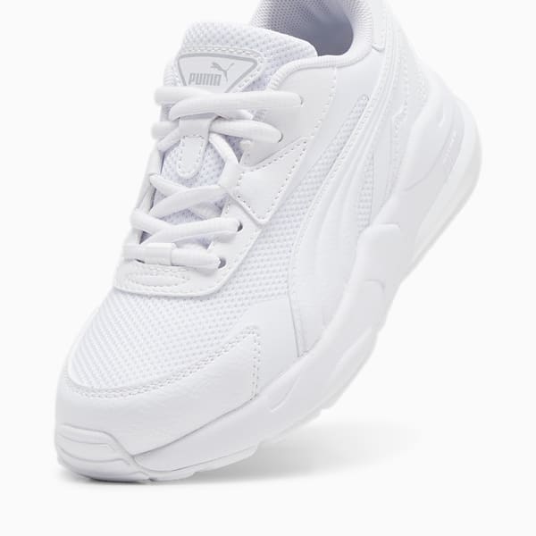 Vis2k Little Kids' Sneakers, PUMA White-PUMA White, extralarge