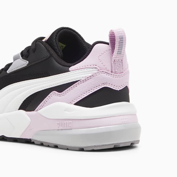 Vis2k Little Kids' Sneakers, PUMA Black-PUMA White-Grape Mist, extralarge