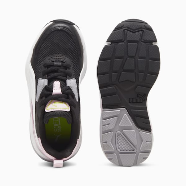 Vis2k Little Kids' Sneakers, PUMA Black-PUMA White-Grape Mist, extralarge