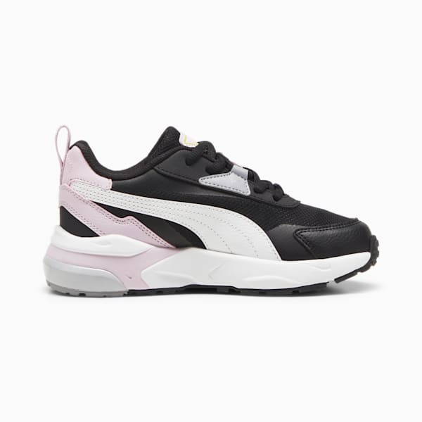 Vis2k Little Kids' Sneakers, PUMA Black-PUMA White-Grape Mist, extralarge