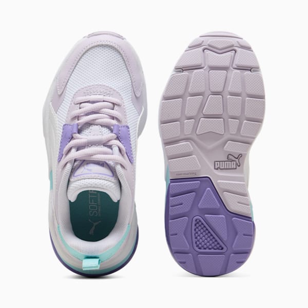 Vis2k Little Kids' Sneakers, PUMA White-PUMA White-Lilac Frost, extralarge