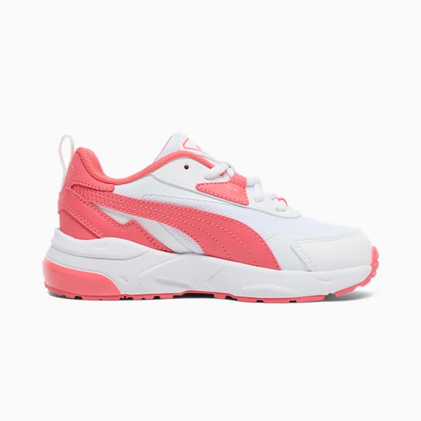 Tenis para infantes Vis2k, PUMA White-Peach Frost, extralarge