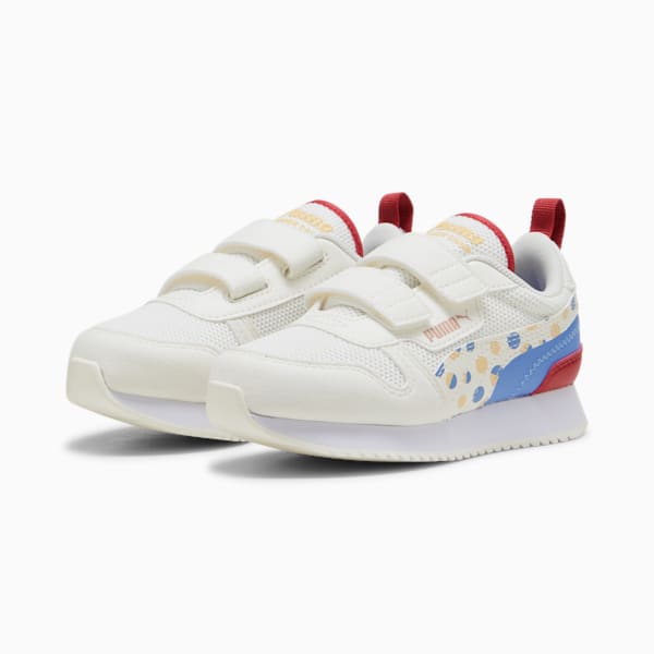 PUMA R78 Summer Camp Little Kids' Sneakers, Warm White-Blue Skies-Chamomile, extralarge