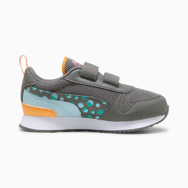 Tenis para niños PUMA R78 Summer Camp, Cool Dark Gray-Sparkling Green, extralarge