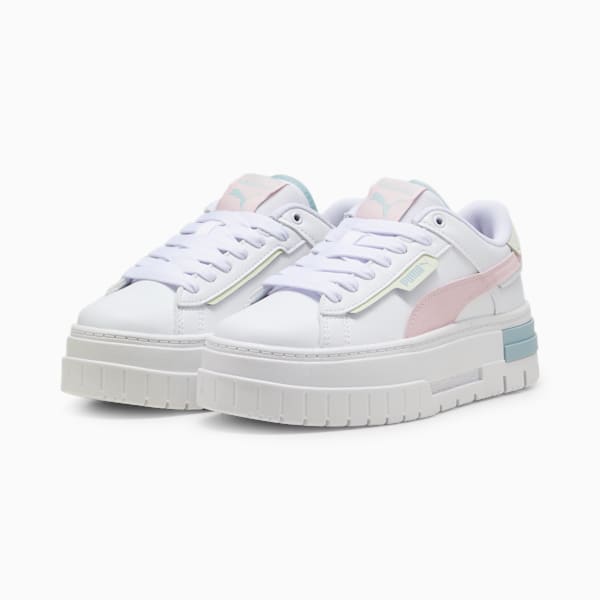 Tenis juvenil Mayze Crashed, PUMA White-Whisp Of Pink, extralarge