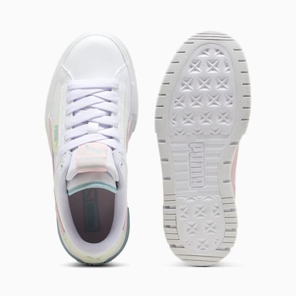 Mayze Crashed Big Kids' Sneakers, PUMA White-Whisp Of Pink, extralarge