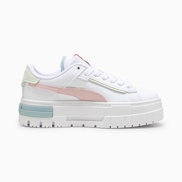 Mayze Crashed Big Kids' Sneakers, PUMA White-Whisp Of Pink, extralarge