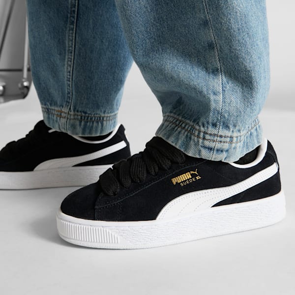 Tenis juvenil Suede XL, PUMA Black-PUMA White, extralarge