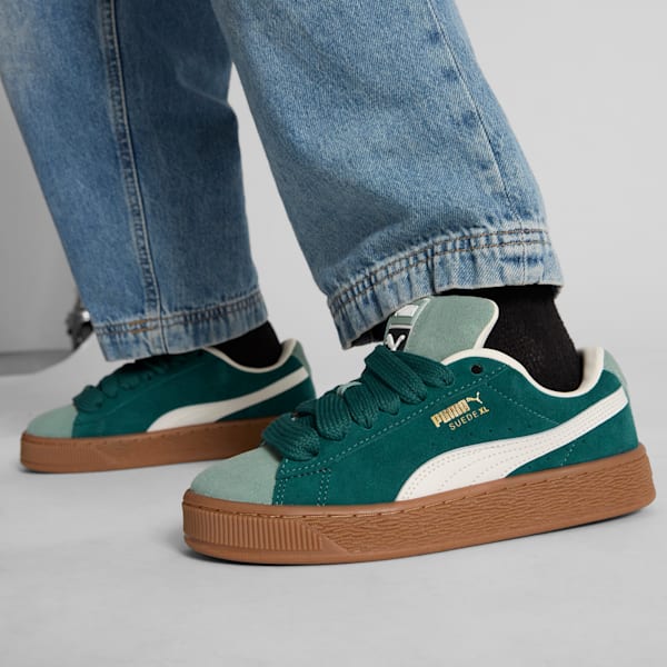 Tenis juvenil Suede XL, Dark Myrtle-Vapor Gray-Green Moon, extralarge