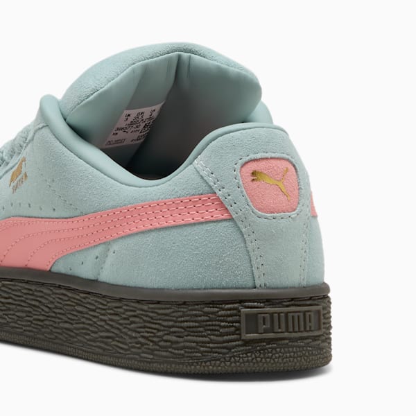 Suede XL Big Kids' Sneakers, Modern Mint-Pink Fruit, extralarge