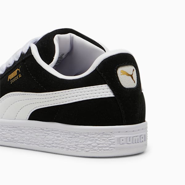 Suede XL Little Kids' Sneakers, PUMA Black-PUMA White, extralarge