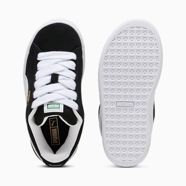 Suede XL Little Kids' Sneakers, PUMA Black-PUMA White, extralarge