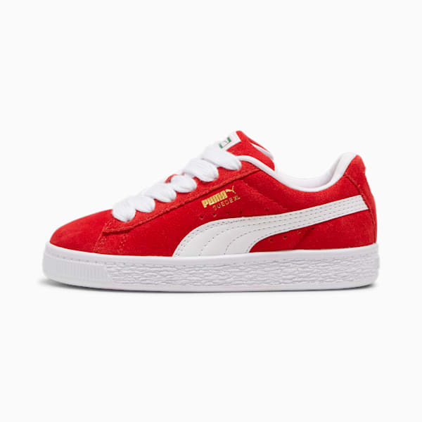 Tenis Suede XL para niños, For All Time Red-PUMA White, extralarge