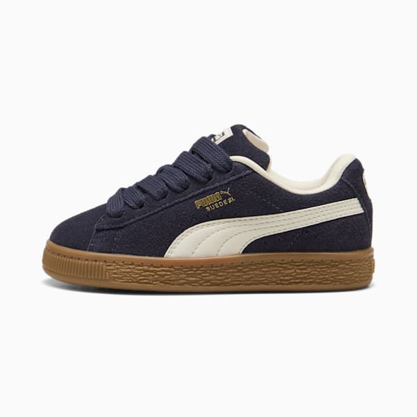 Suede XL Little Kids' Sneakers, New Navy-Frosted Ivory, extralarge
