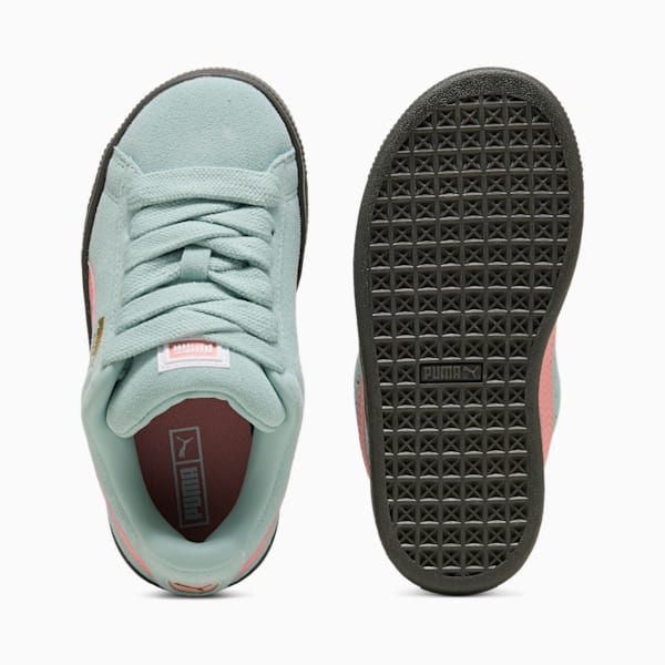 Suede XL Little Kids' Sneakers, Modern Mint-Pink Fruit, extralarge