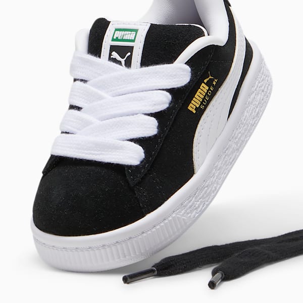 Tenis Suede XL para bebés, PUMA Black-PUMA White, extralarge