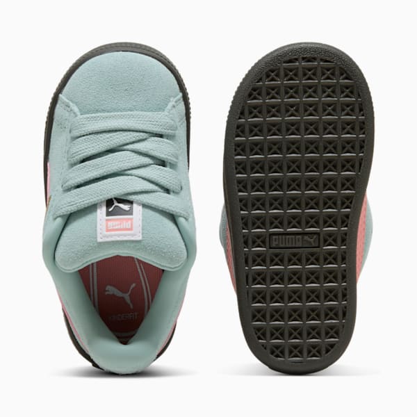 Suede XL Toddlers' Sneakers, Modern Mint-Pink Fruit, extralarge