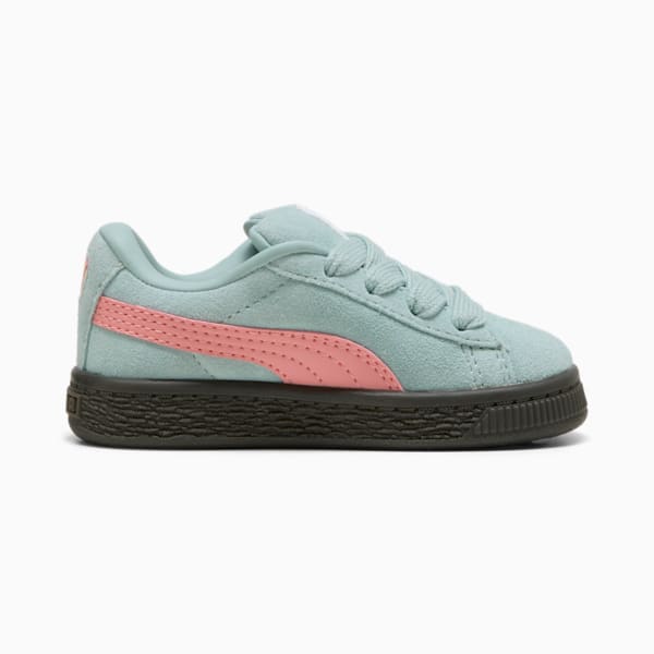 Suede XL Toddlers' Sneakers, Modern Mint-Pink Fruit, extralarge
