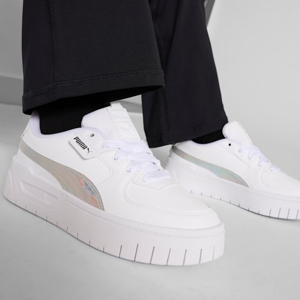 Tenis juvenil Cali Dream Iridescent, PUMA White-PUMA Silver, extralarge