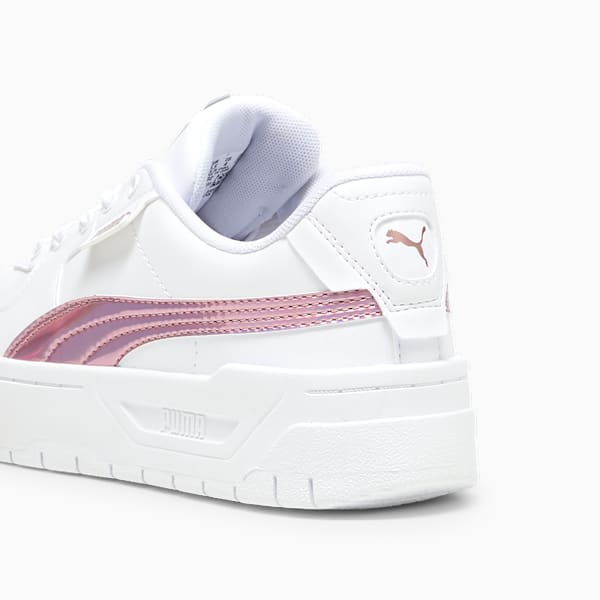 Cali Dream Iridescent Youth Sneakers, PUMA White-Rose Gold, extralarge