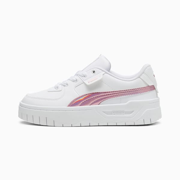 Cali Dream Iridescent Youth Sneakers, PUMA White-Rose Gold, extralarge