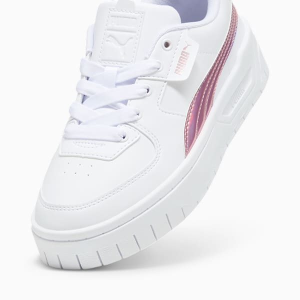 Cali Dream Iridescent Youth Sneakers, PUMA White-Rose Gold, extralarge
