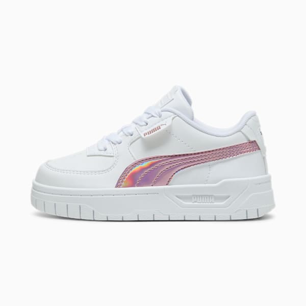 Cali Dream Iridescent Little Kids' Sneakers, PUMA White-Rose Gold, extralarge
