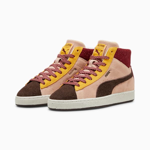 PUMA x lemlem Suede Women's Sneakers, Dark Chocolate-Dark Chocolate-Rose Quartz, extralarge