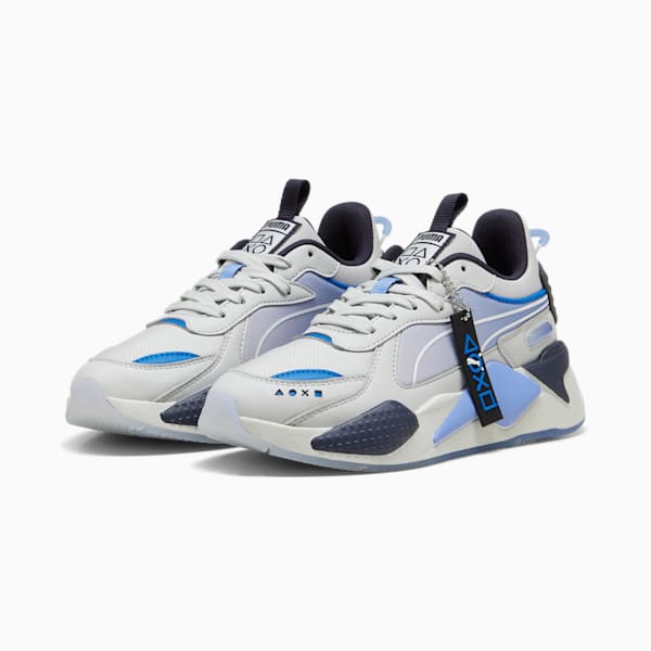 PUMA x PLAYSTATION® RS-X Big Kids' Sneakers, Glacial Gray-Blue Skies, extralarge