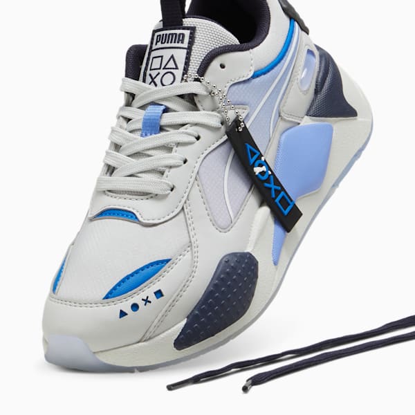 PUMA x PLAYSTATION® RS-X Big Kids' Sneakers, Glacial Gray-Blue Skies, extralarge