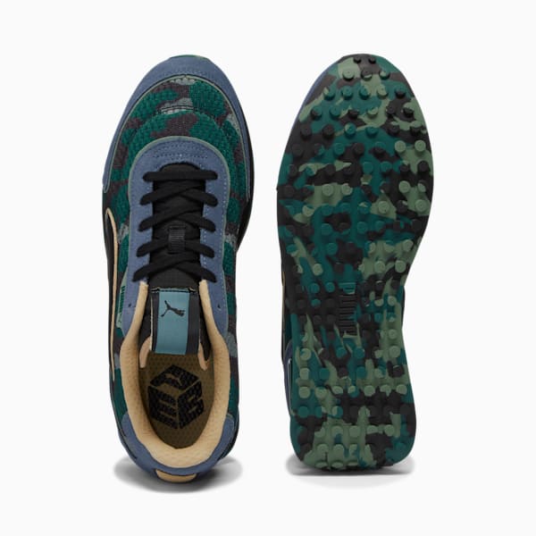 Tenis Future Rider Concrete Camo, Inky Blue-PUMA Black-Sand Dune, extralarge