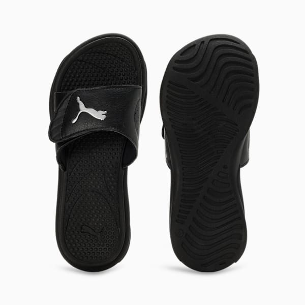 Royalcat Comfort SOFTRIDE Women's Slides, PUMA Black-PUMA Silver, extralarge-IND