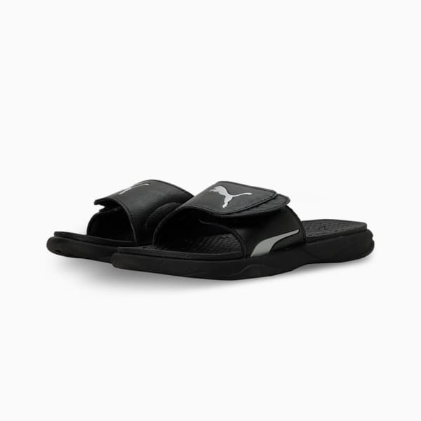 Royalcat Comfort SOFTRIDE Women's Slides, PUMA Black-PUMA Silver, extralarge-IND