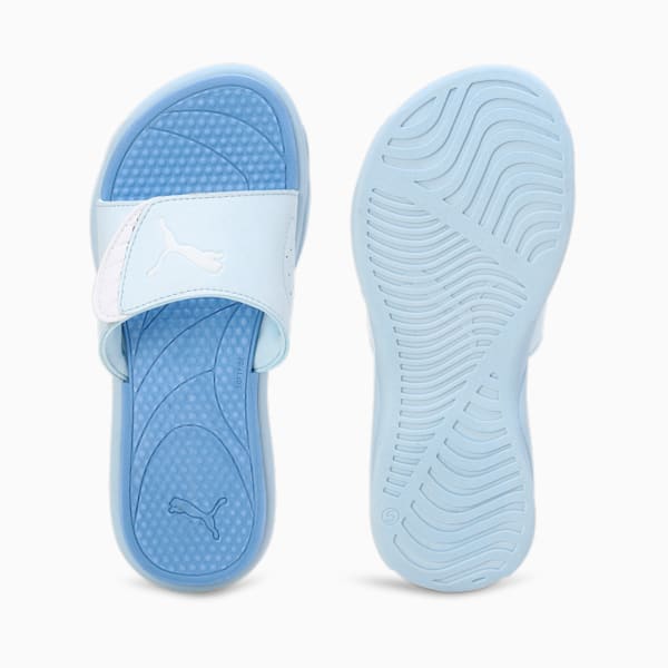 Royalcat Comfort SOFTRIDE Women's Slides, Icy Blue-PUMA White-Blissful Blue, extralarge-IND