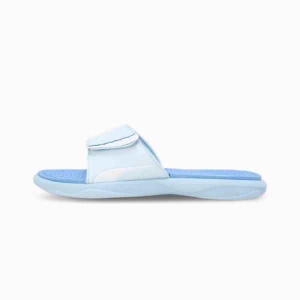 Royalcat Comfort SOFTRIDE Women's Slides, Icy Blue-PUMA White-Blissful Blue, extralarge-IND