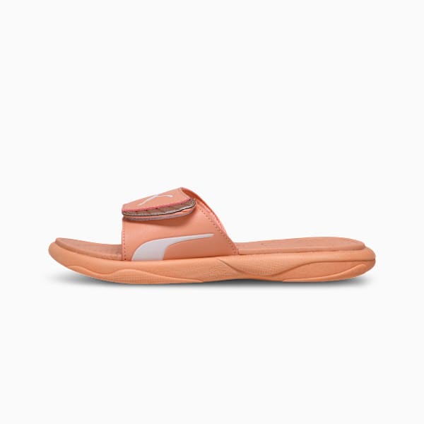 Royalcat Comfort SOFTRIDE Women's Slides, Island Pink-Deeva Peach-Rose Gold, extralarge-IND