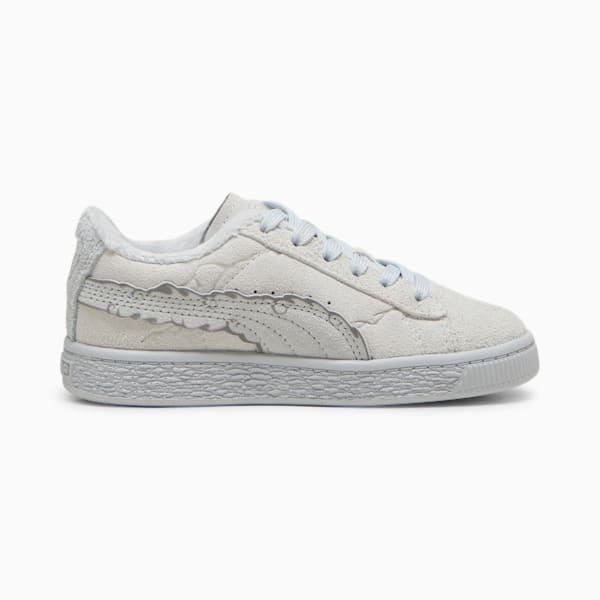 キッズ PUMA x ワンピース 麦わらのルフィ スウェード スニーカー 17-21cm, Feather Gray-Platinum Gray, extralarge-JPN