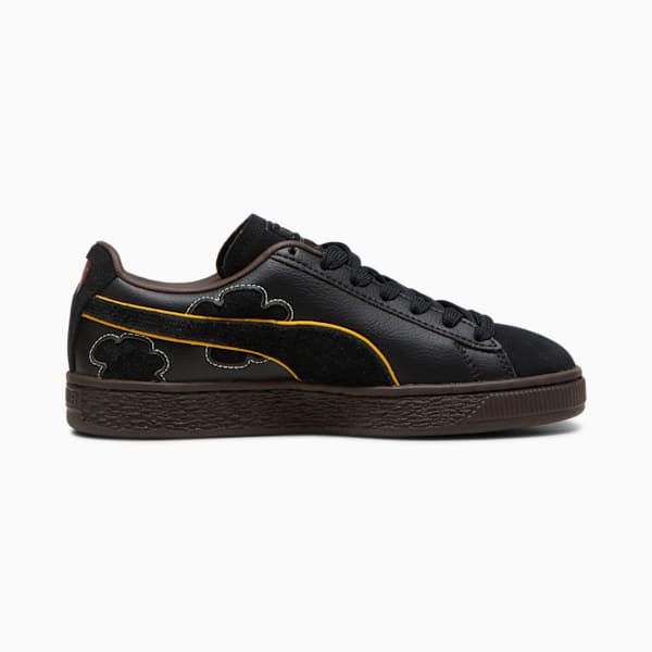 PUMA x ONE PIECE Suede Blackbeard Teech Big Kids' Sneakers, PUMA Black-PUMA Black-Dark Chocolate, extralarge