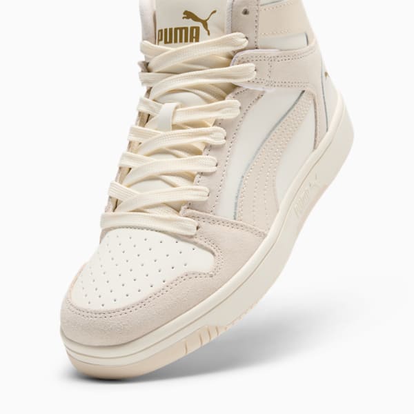 PUMA Rebound LayUP SL Women's Sneakers, Warm White-Alpine Snow-Sugared Almond, extralarge